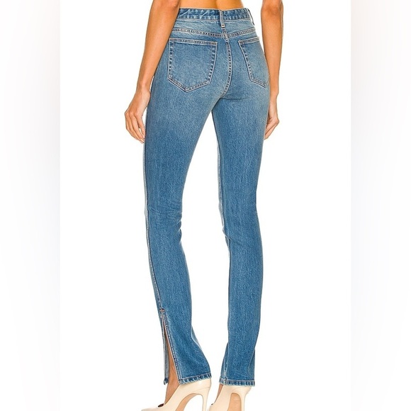 Something Navy Denim Skinny Split Hem Jeans Size 2 - Picture 4 of 9